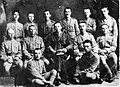 Lt. Ze'ev Jabotinsky MBE in uniform of 38th RF (centre seated).