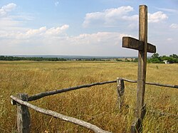 Site marker of church, Tarasovsky District