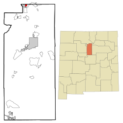 Location of Cuartelez, New Mexico