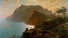 Le bord de mer à Capri, 1875