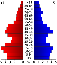 Pyramide des âges.