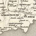 Військово-топографічна п'ятиверсна карта Криму полковника Бетєва 1842 р