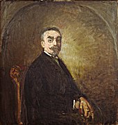 Senator Max Hallet, 1919, schilderij, collectie Jakob Smitsmuseum