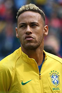 Neymar namens Brazilië in 2018