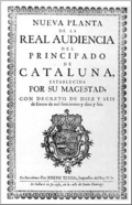 Edició impresa del Reial Decret 9-X-1715