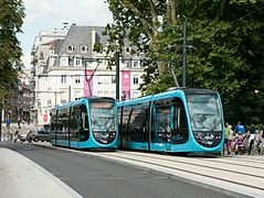 Le tramway de Besançon.