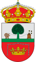 Representación heráldica del blasón aprobáu