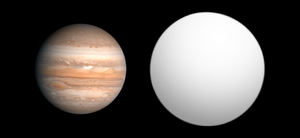 木星との大きさの比較