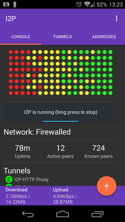 I2P-reitittimen hallintasivu