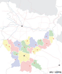 Huyện Gumla trên bản đồ Jharkhand