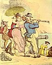 Stolen Kisses av den britiske karikaturtegneren Thomas Rowlandson (1756–1827) viser «stjålne kyss» mellom to unge kjærester.