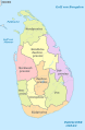 Karte der politischen Provinzen Sri Lankas