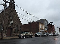 Buildings along North Clinton Avenue in Coalport/North Clinton