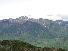 Mount Nikkō-Shirane from Mt Nikko Nantai