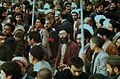 Current Iranian leader, Ayatollah Ali Khamenei, in a Revolutionary protest in Mashhad