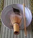 Tea whisks are carved from a single piece of bamboo