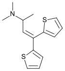 Chemical structure of dimethylthiambutene.