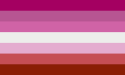 Bandera del lesbianismo femenino (femme)