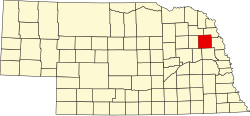 Elhelyezkedése Nebraska államban