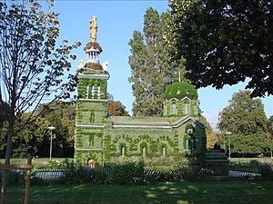 Mosaïculture dans le parc Borély.