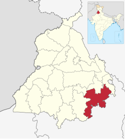 Location in Punjab