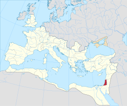 Syria Palaestinan provinssin alue vuonna 210.