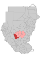 Disticte d'Abyei després de 1905 a l'abolit estat de Kurdufan occidental