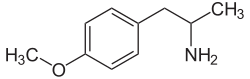 Struktur von 4-Methoxyamphetamin