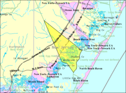 Census Bureau map of Eagleswood Township, New Jersey