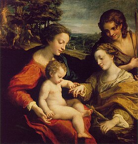 Antonio Allegri detto il Correggio, Matrimonio Mistico di Santa Caterina e San Sebastiano