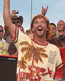 David Lauser on July 12, 2008 with Sammy Hagar