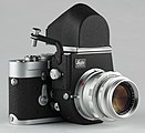 Leica M3 mit angesetztem Visoflex III und 90 mm f2.8 Objektiv