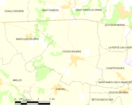 Choisy-en-Brie – Mappa