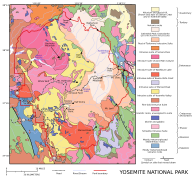 Map of Cathedral Peak Granodiorite