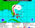 Image 28An example of a chart for Matthew showing its five-day forecast track (from Tropical cyclone preparedness)