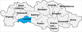 Poloha okresu Levoča v Prešovskom kraji (klikacia mapa)