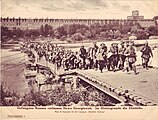 Russian prisoners of war led by German soldiers after the surrender of the Novogeorgievsk fortress, August 1915.