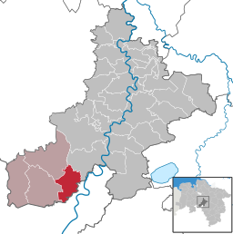 Läget för kommunen Raddestorf i Landkreis Nienburg/Weser