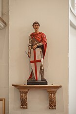 Sculpture of St George at Holy Trinity Gosport