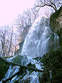 Der Wasserfall zur Zeit der Schneeschmelze