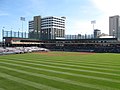 The ballpark, as seen from the right field berm