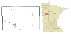 Location of Audubon, Minnesota