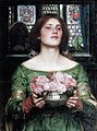 Gather Ye Rosebuds While Ye May by John William Waterhouse