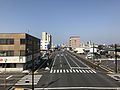 Roete 3 van Asahi voetbrug in Yatshushiro, Kumamoto