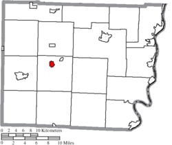 Location of Bethesda in Belmont County