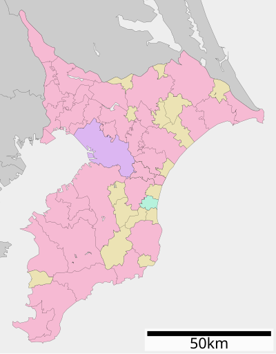 千葉県の位置（千葉県内）