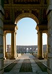 l'arco architettonico di un palazzo di Mantova