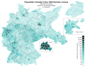 Population density in the 1925 census