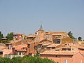 Zicht op het dorp Roussillon