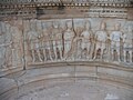 Théâtre de Sabratha, décoration du fond de l'orchestra